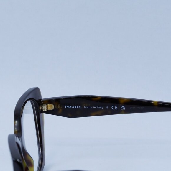Prada PR18WV 2AU1O1 Eyeglasses Havana 54mm Cat Eye Frame - Picture 6 of 10